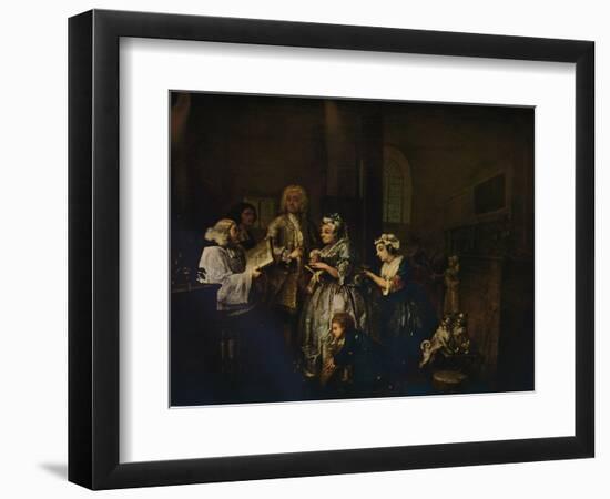 'A Rake's Progress - 5: He Marries', 1733 (1934)-William Hogarth-Framed Giclee Print