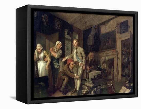 A Rake's Progress I: the Rake Taking Possession of His Estate, 1733-William Hogarth-Framed Premier Image Canvas