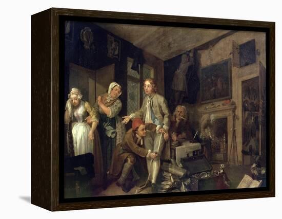 A Rake's Progress I: the Rake Taking Possession of His Estate, 1733-William Hogarth-Framed Premier Image Canvas