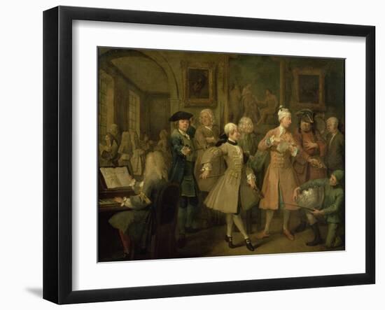 A Rake's Progress II: the Rake's Levee, 1733-William Hogarth-Framed Giclee Print