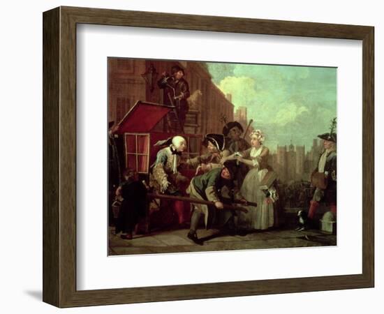 A Rake's Progress IV: the Arrested, Going to Court, 1733-William Hogarth-Framed Giclee Print