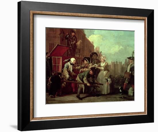 A Rake's Progress IV: the Arrested, Going to Court, 1733-William Hogarth-Framed Giclee Print