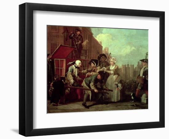 A Rake's Progress IV: the Arrested, Going to Court, 1733-William Hogarth-Framed Giclee Print