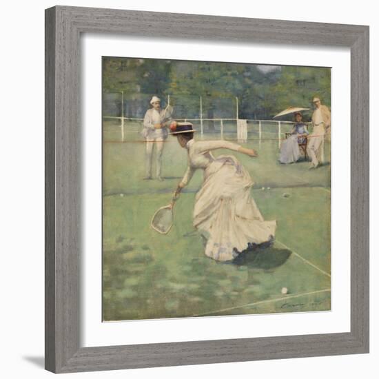 A Rally, 1885 (W/C on Paper)-John Lavery-Framed Giclee Print