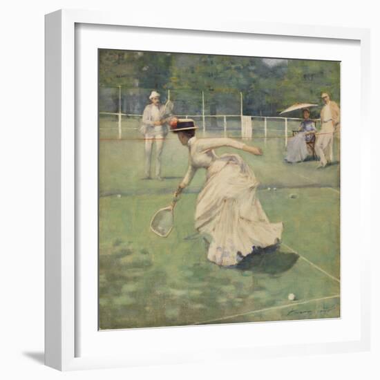 A Rally, 1885 (W/C on Paper)-John Lavery-Framed Giclee Print