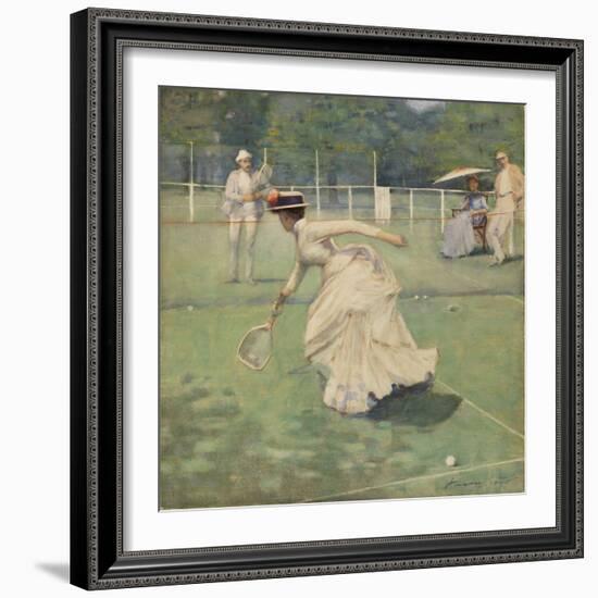 A Rally, 1885 (W/C on Paper)-John Lavery-Framed Giclee Print