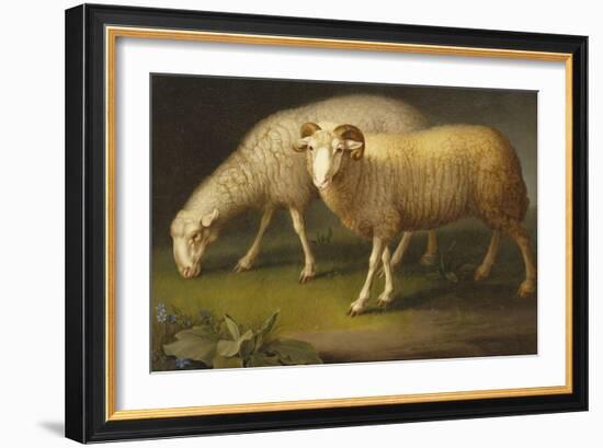 A Ram and a Sheep-Johan Wenzel Peter-Framed Giclee Print