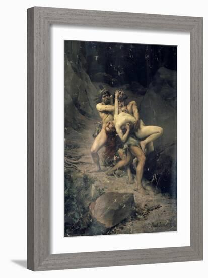 A Rape in the Stone Age, 1888-Paul Joseph Jamin-Framed Giclee Print