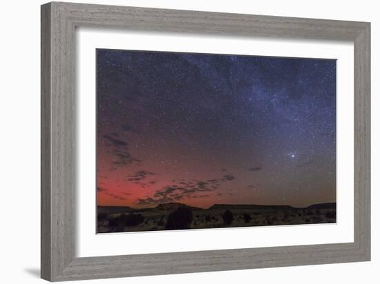 A Rare Aurora Display over Black Mesa, Okalahoma, Usa-null-Framed Photographic Print