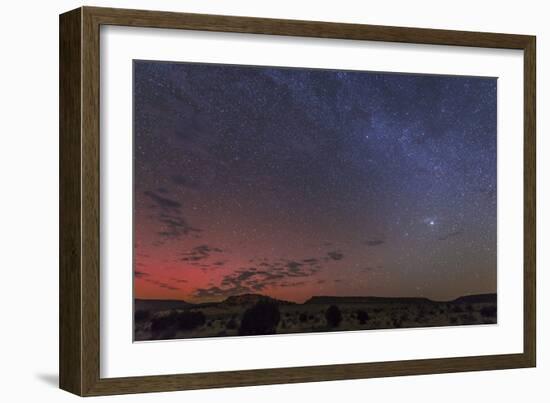 A Rare Aurora Display over Black Mesa, Okalahoma, Usa-null-Framed Photographic Print