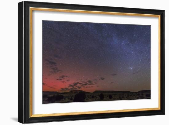 A Rare Aurora Display over Black Mesa, Okalahoma, Usa-null-Framed Photographic Print