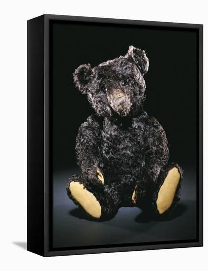 A Rare Black Steiff Teddy Bear with Rich Black Curly Mohair, circa 1912-Steiff-Framed Premier Image Canvas