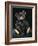 A Rare Black Steiff Teddy Bear with Rich Black Curly Mohair, circa 1912-Steiff-Framed Giclee Print