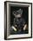 A Rare Black Steiff Teddy Bear with Rich Black Curly Mohair, circa 1912-Steiff-Framed Giclee Print