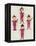 A Rare Set of Four Blown Glass Christmas Tree Decorations Modelled as the Beatles-null-Framed Premier Image Canvas