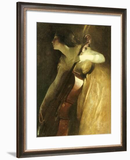 A Ray of Sunlight (The Cellist), 1898-John White Alexander-Framed Giclee Print