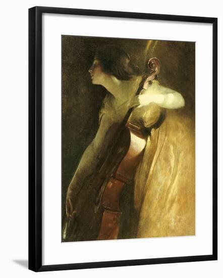 A Ray of Sunlight (The Cellist), 1898-John White Alexander-Framed Giclee Print