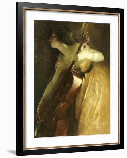 A Ray of Sunlight (The Cellist), 1898-John White Alexander-Framed Giclee Print