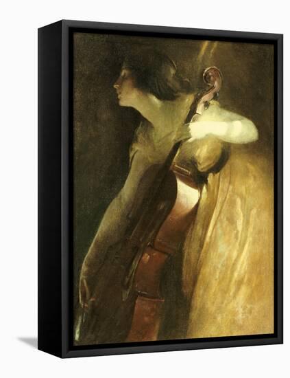 A Ray of Sunlight (The Cellist), 1898-John White Alexander-Framed Premier Image Canvas