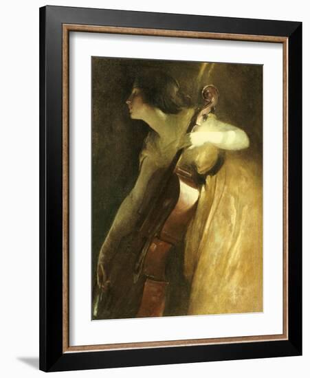 A Ray of Sunlight (The Cellist), 1898-John White Alexander-Framed Giclee Print