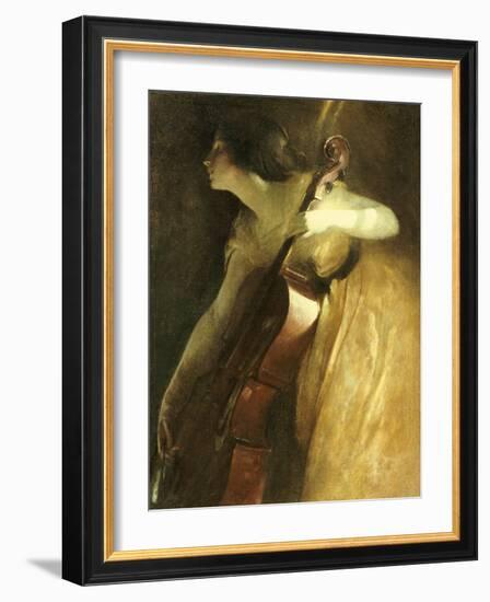 A Ray of Sunlight (The Cellist), 1898-John White Alexander-Framed Giclee Print