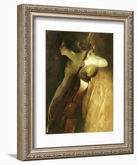 A Ray of Sunlight (The Cellist), 1898-John White Alexander-Framed Giclee Print