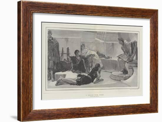 A Reading from Homer-Sir Lawrence Alma-Tadema-Framed Giclee Print