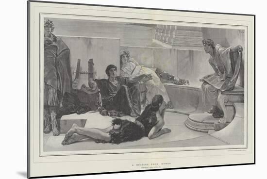 A Reading from Homer-Sir Lawrence Alma-Tadema-Mounted Giclee Print