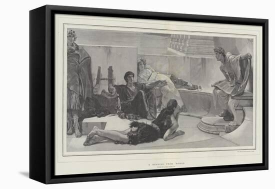 A Reading from Homer-Sir Lawrence Alma-Tadema-Framed Premier Image Canvas