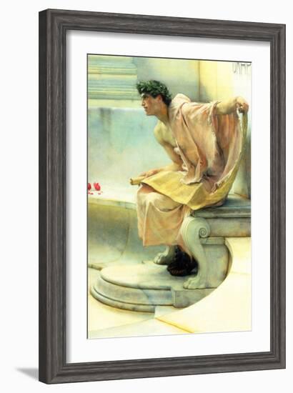 A Reading of Homer, Detail-Sir Lawrence Alma-Tadema-Framed Art Print