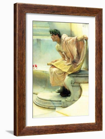 A Reading of Homer, Detail-Sir Lawrence Alma-Tadema-Framed Art Print