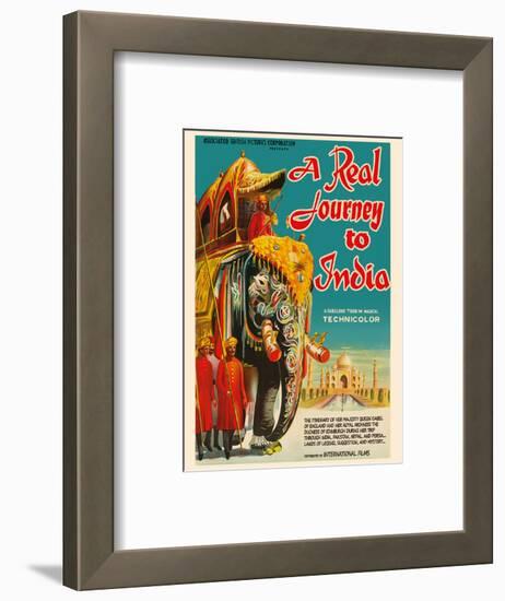 A Real Journey To India - Queen Elizabeth’s trip through India, Pakistan, Nepal and Persia-Pacifica Island Art-Framed Art Print