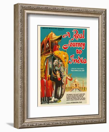 A Real Journey To India - Queen Elizabeth’s trip through India, Pakistan, Nepal and Persia-Pacifica Island Art-Framed Art Print