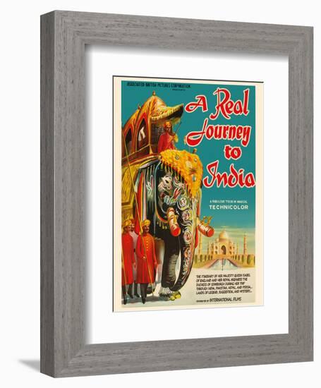 A Real Journey To India - Queen Elizabeth’s trip through India, Pakistan, Nepal and Persia-Pacifica Island Art-Framed Art Print