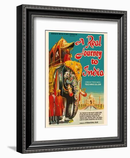 A Real Journey To India - Queen Elizabeth’s trip through India, Pakistan, Nepal and Persia-Pacifica Island Art-Framed Art Print