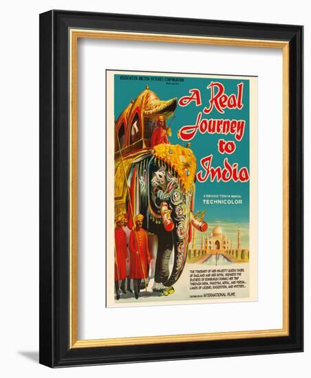 A Real Journey To India - Queen Elizabeth’s trip through India, Pakistan, Nepal and Persia-Pacifica Island Art-Framed Art Print