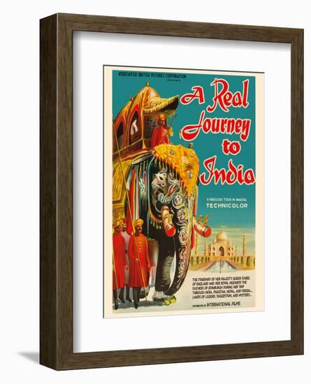 A Real Journey To India - Queen Elizabeth’s trip through India, Pakistan, Nepal and Persia-Pacifica Island Art-Framed Art Print