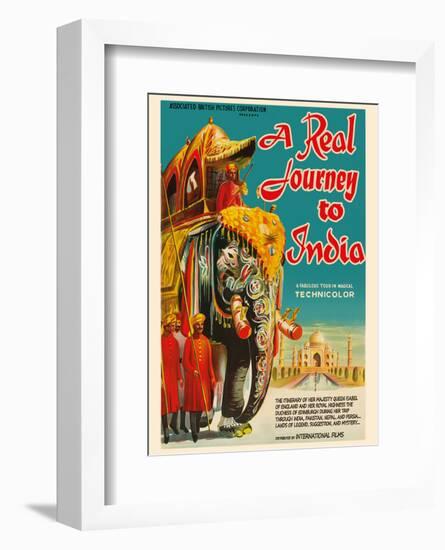 A Real Journey To India - Queen Elizabeth’s trip through India, Pakistan, Nepal and Persia-Pacifica Island Art-Framed Art Print