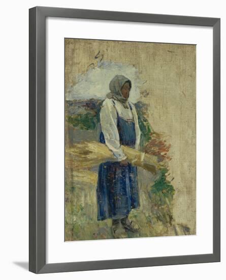 A Reaper, 1896-Viktor Elpidiforovich Borisov-musatov-Framed Giclee Print