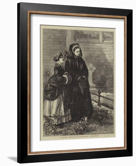 A Recent Sketch in Sandringham Churchyard-Francis S. Walker-Framed Giclee Print