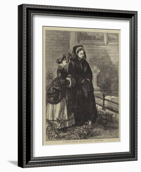 A Recent Sketch in Sandringham Churchyard-Francis S. Walker-Framed Giclee Print