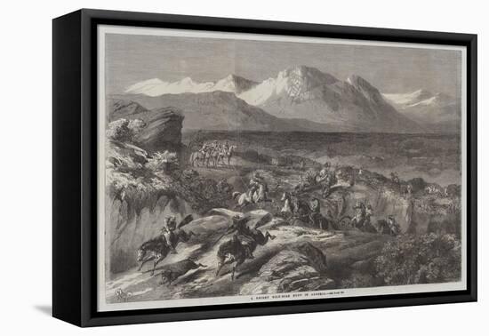 A Recent Wild-Boar Hunt in Algeria-Harrison William Weir-Framed Premier Image Canvas