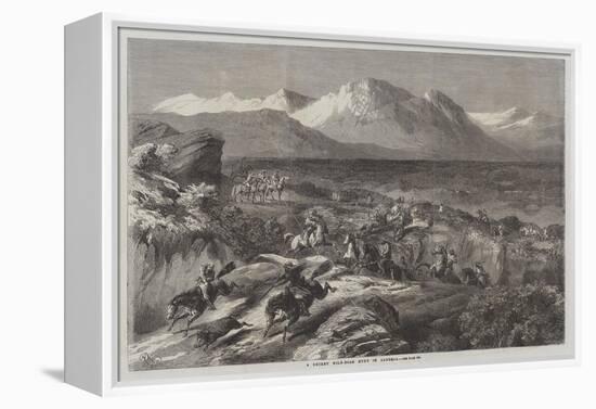 A Recent Wild-Boar Hunt in Algeria-Harrison William Weir-Framed Premier Image Canvas