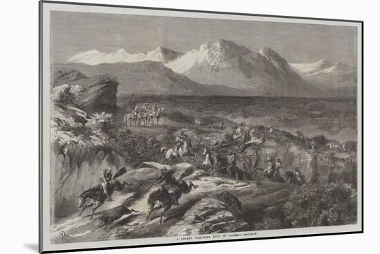 A Recent Wild-Boar Hunt in Algeria-Harrison William Weir-Mounted Giclee Print