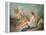 A Reclining Nymph Playing the Flute with Putti, Perhaps the Muse Euterpe, 1752-Francois Boucher-Framed Premier Image Canvas