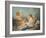 A Reclining Nymph Playing the Flute with Putti, Perhaps the Muse Euterpe, 1752-Francois Boucher-Framed Giclee Print