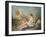 A Reclining Nymph Playing the Flute with Putti, Perhaps the Muse Euterpe, 1752-Francois Boucher-Framed Giclee Print