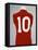 A Red England World Cup Final International Shirt, No.10, Worn by Geoff Hurst in 1966 World Cup…-null-Framed Premier Image Canvas