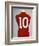 A Red England World Cup Final International Shirt, No.10, Worn by Geoff Hurst in 1966 World Cup…-null-Framed Giclee Print