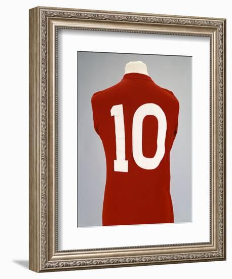 A Red England World Cup Final International Shirt, No.10, Worn by Geoff Hurst in 1966 World Cup…-null-Framed Giclee Print